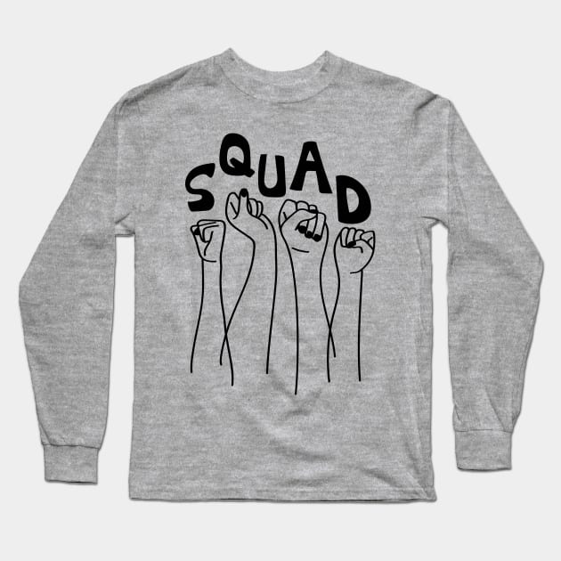 Squad - Feminist Women of Color - Future of America Long Sleeve T-Shirt by YourGoods